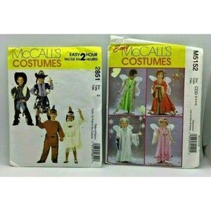 Children Costumes Halloween Play Indian Cowboy Fairy Angel McCall's 2851 M5152
